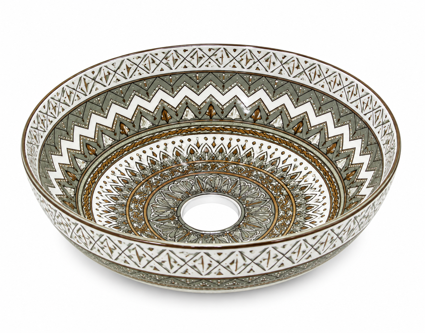 SCUBA MOROCCAN CERAMIC DESIGN BASIN SC - 9220 KLH