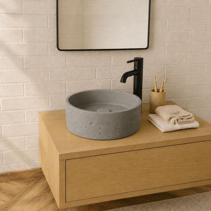 SERVEO CEMENT WASH BASIN ROUND SV8303 GY- GREY