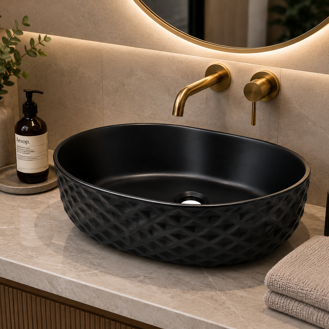 SCUBA MATT COLOUR BASIN SC-9831 BLM-BLACK MATT