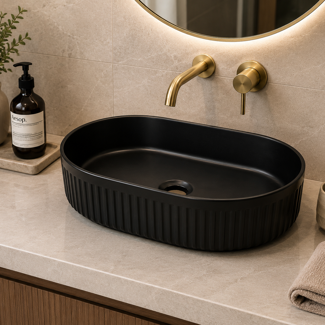 SCUBA MATT COLOUR BASIN SC-9832 BLM-BLACK MATT