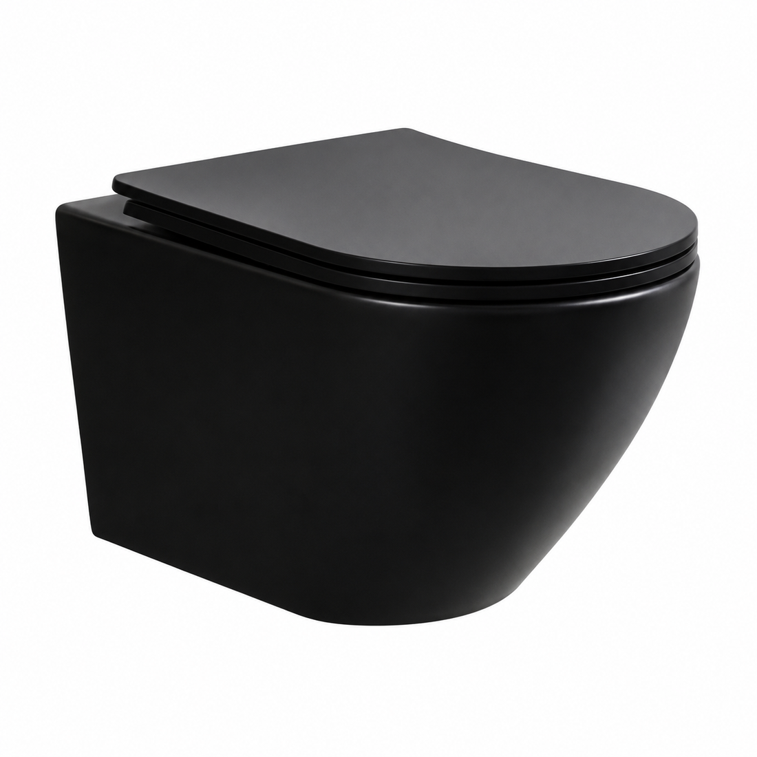 SCUBA DESIGNER RIMLESS MATT WALL HUNG WC SC-9644 BLM-BLACK MATT