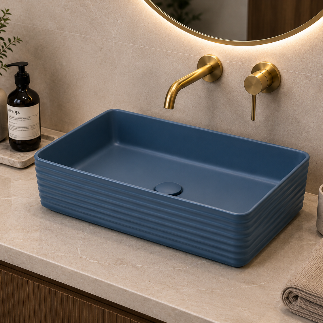 SCUBA MATT COLOUR BASIN SC -9202 BUM-BLUE MATT