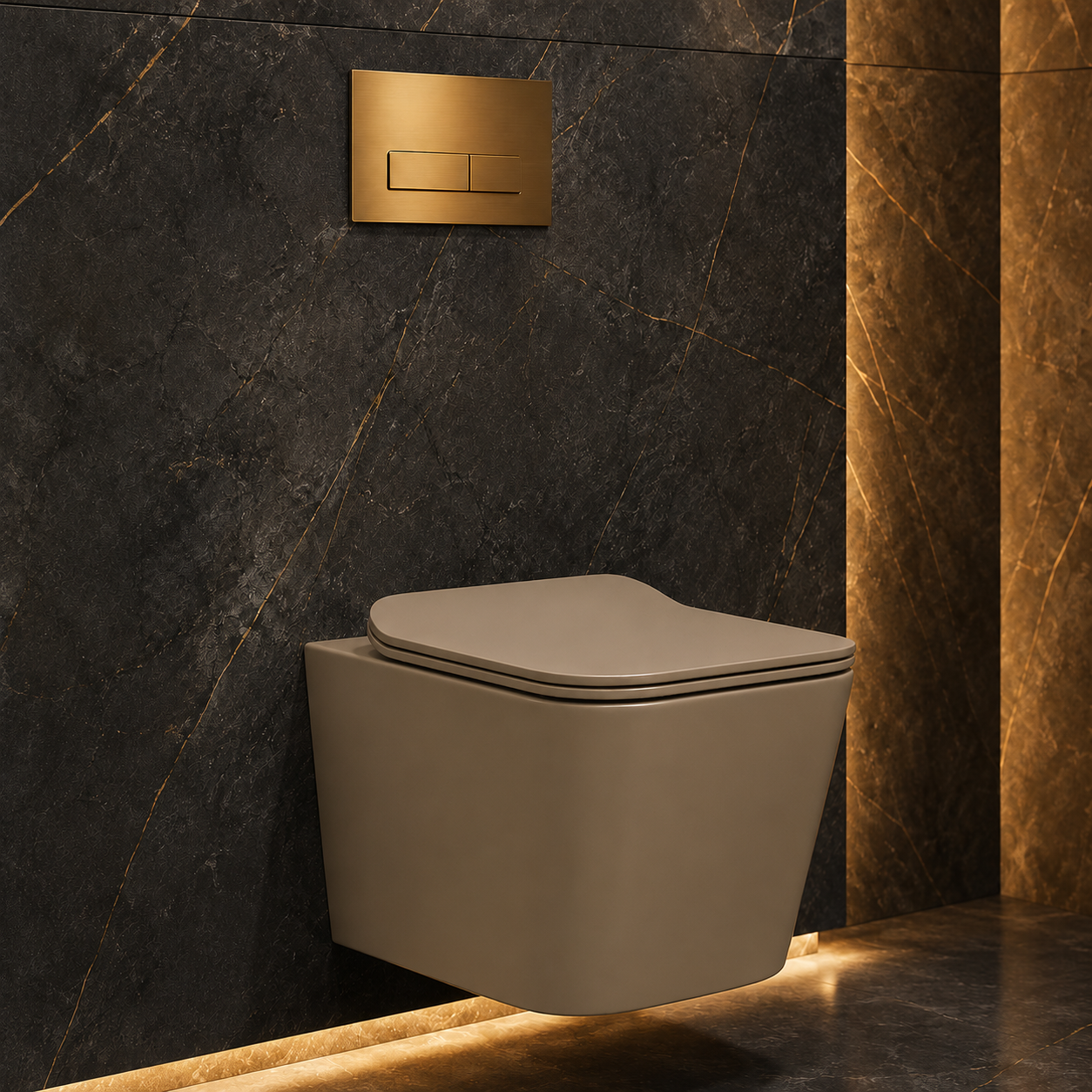 SCUBA DESIGNER RIMLESS MATT WALL HUNG WC  SC - 9629 CRM-CREAM MATT