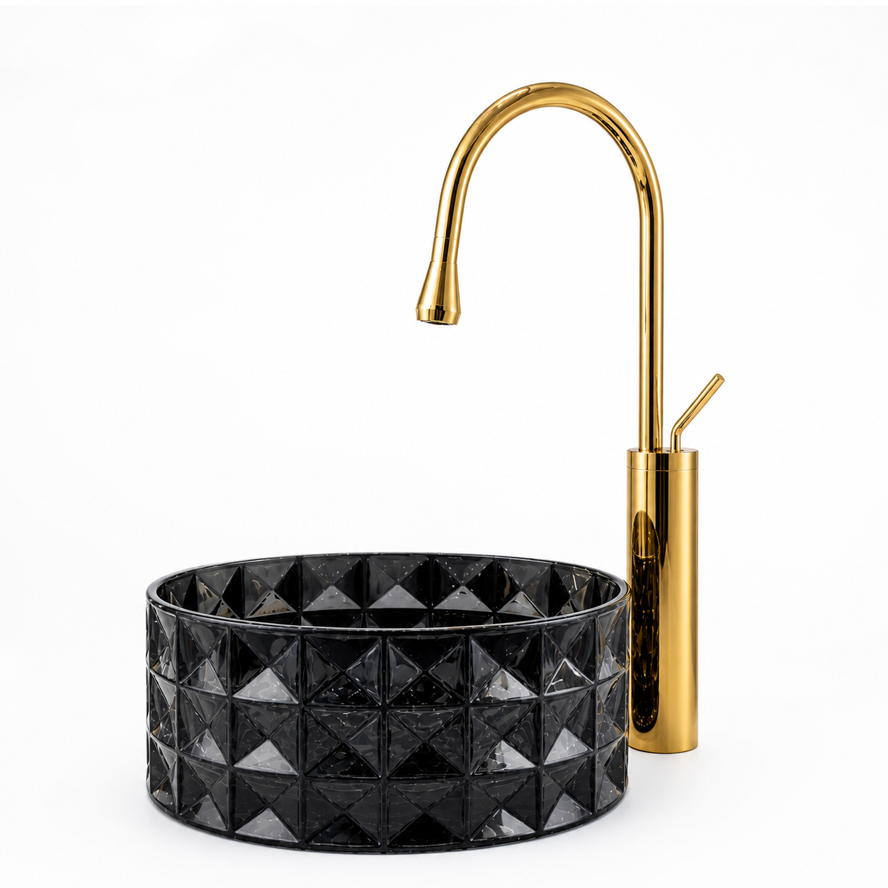 SCUBA GLASS BASIN DESIGNER SERIES SC-9783- BLACK