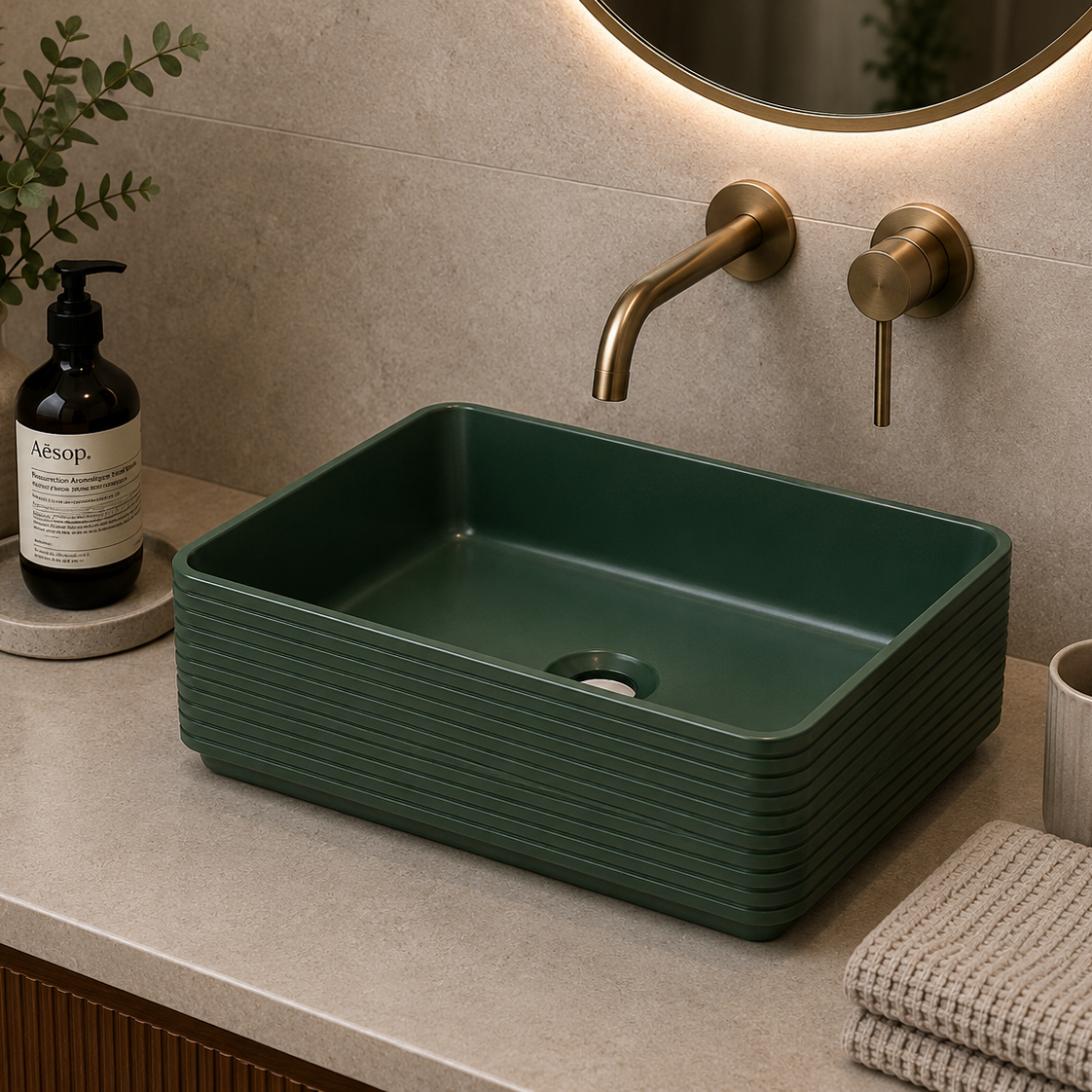 SCUBA MATT COLOUR BASIN SC-9833 DGM-DEEP GREEN MATT