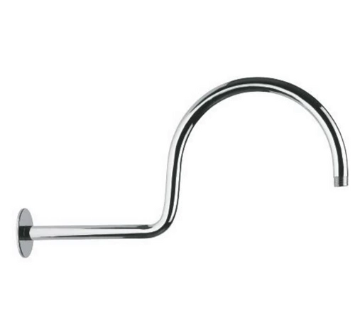 Jaquar Shower Arm SHA-CHR-485 Wall Mounted Victorian Shower Arm 20 mm Dia and 480 mm Long Round Shape Wall Mounted With Flange