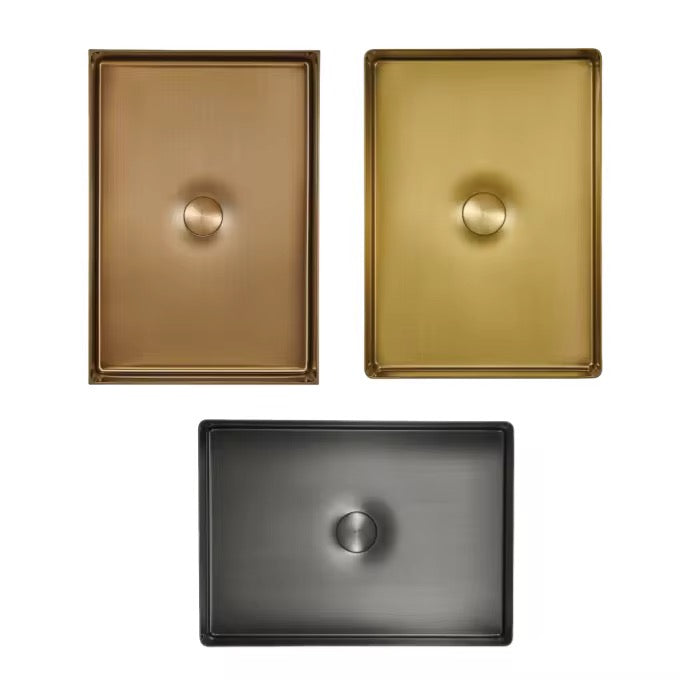 Scuba Metallic Basin Series SC-901 BRG with Pop-Up Waste Coupling- Rose Gold