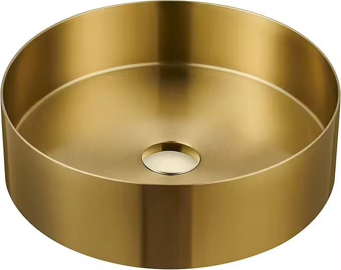 Scuba Metallic Basin Series SC-902 BGM with Pop-Up Waste Coupling- Gold