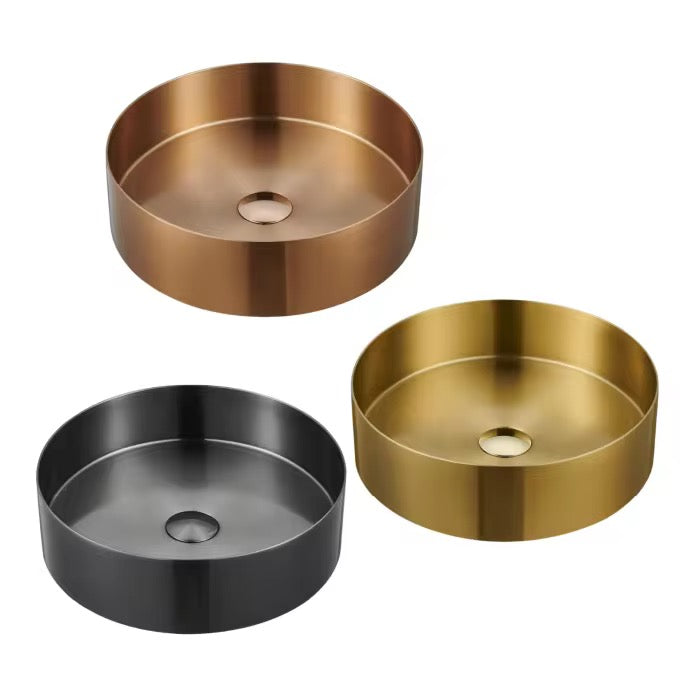 Scuba Metallic Basin Series SC-902 BG with Pop-Up Waste Coupling- Metallic Grey