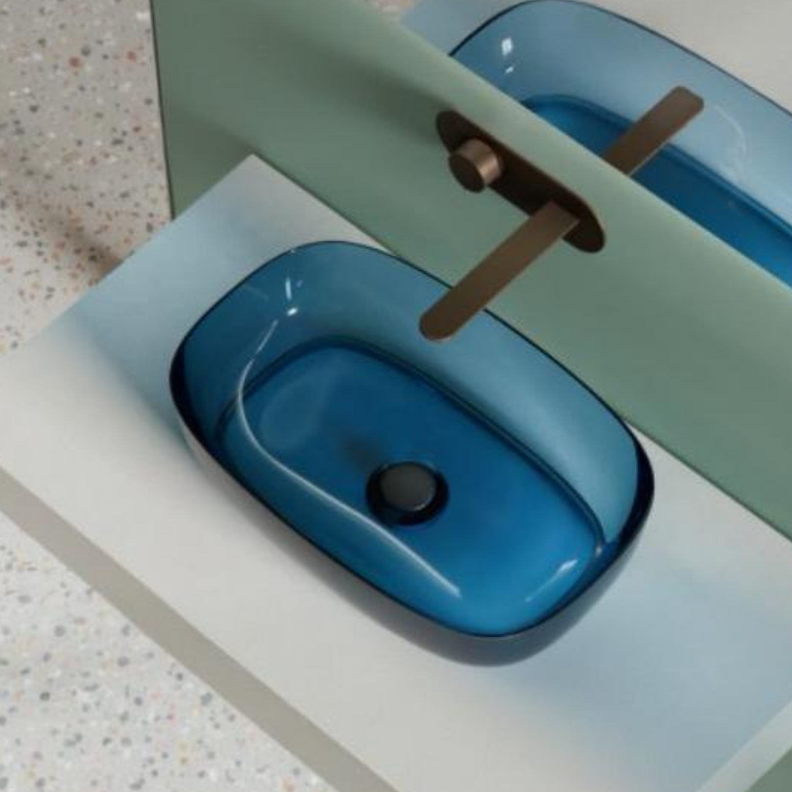 Scuba SC-9309 Resin Transparent Basin