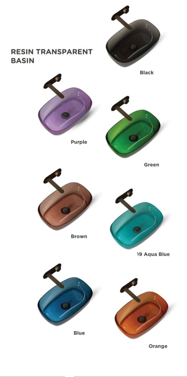 Scuba SC-9309 Resin Transparent Basin