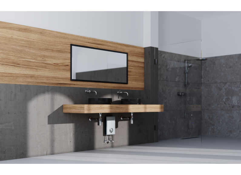 STIEBEL ELTRON SINGLE PHASE TANKLESS WATER HEATER DHC 8 XG WITH TEMPERATURE ADJUSTMENT - 8 KW