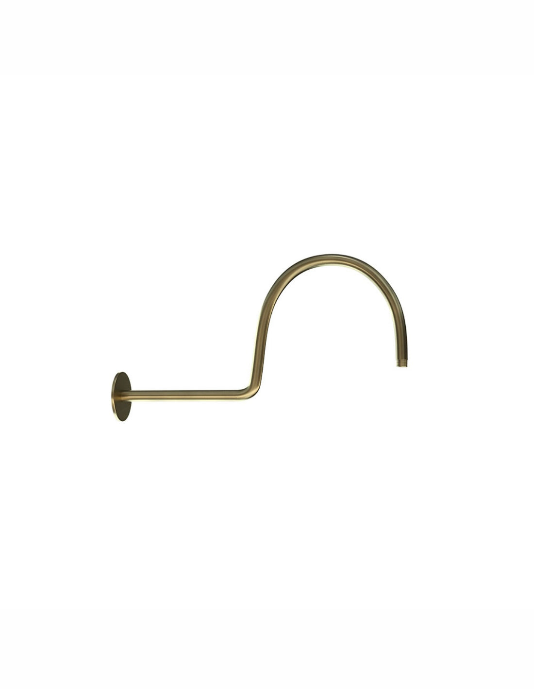 Jaquar Shower Arm SHA-ABR-485 Wall Mounted Victorian Shower Arm 20 mm Dia and 480 mm Long Round Shape Wall Mounted With Flange-ANTIQUE BRONZE