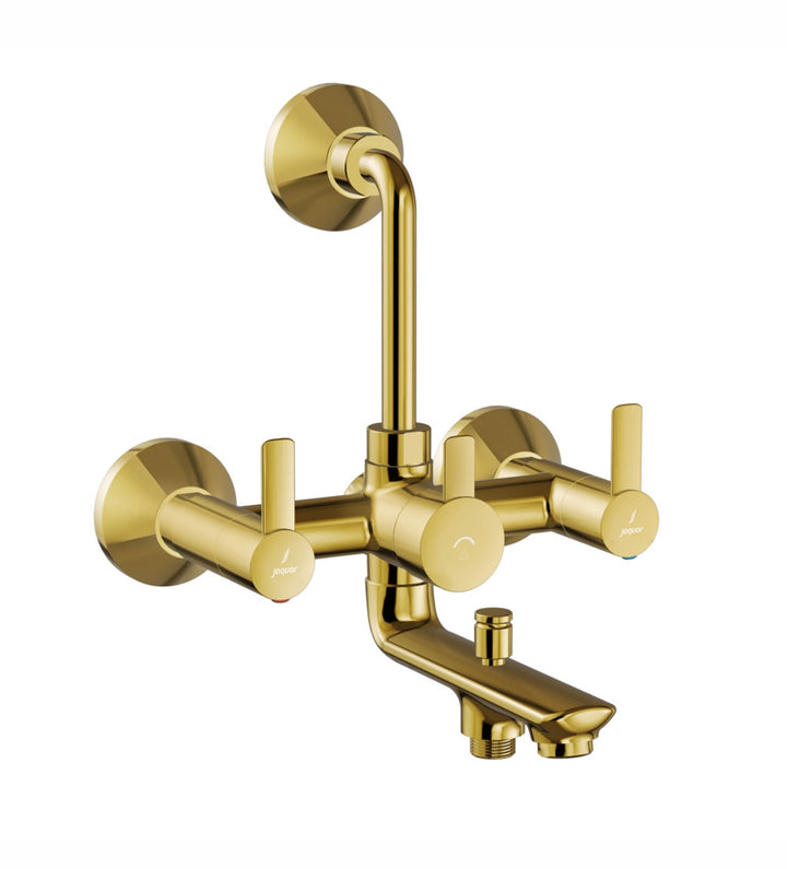 JAQUAR 3 WAY WALL MIXER FUSION PRIME FUP-GBP-29281PM NORMAL FLOW - Bright Gold PVD