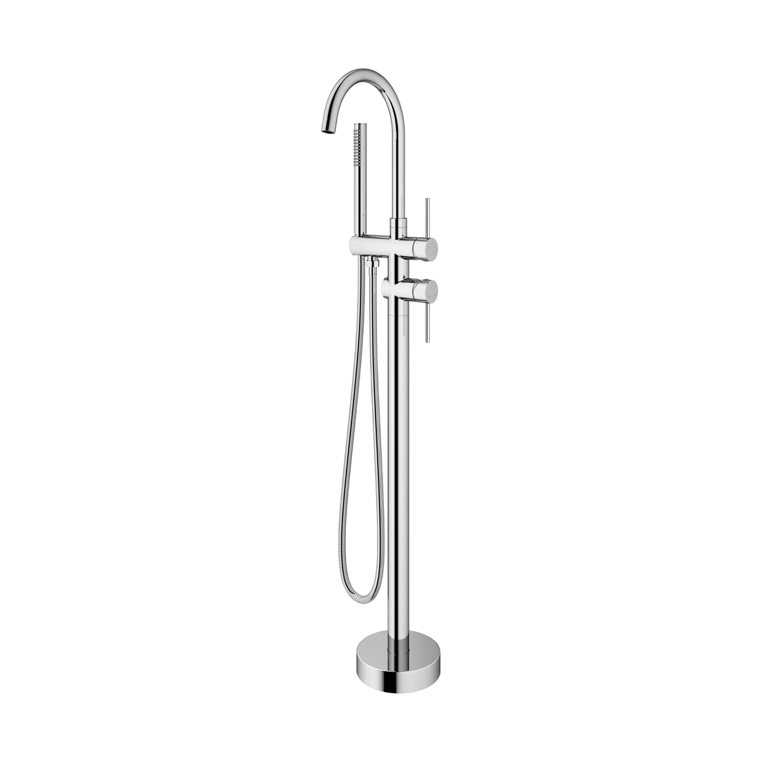 SCUBA 2 in 1 BATH TUB FILLER  SC-1106 WITH TELEPHONE SHOWER SET - CHROME FINISH