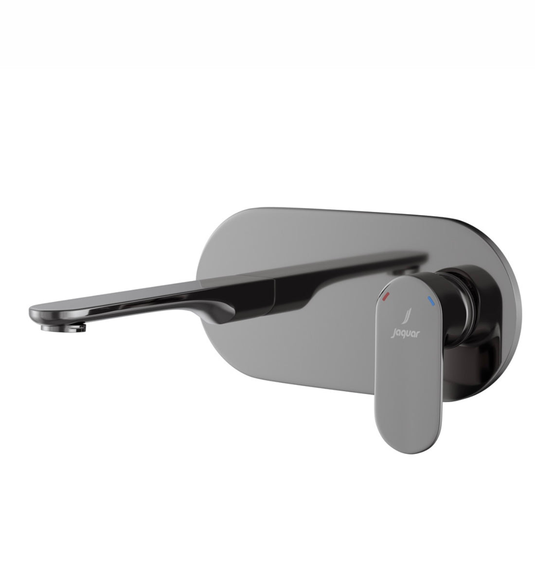 Jaquar Wall Mounted Basin Mixer Opal Prime OPP-BCH-15233NKPM - Black Chrome