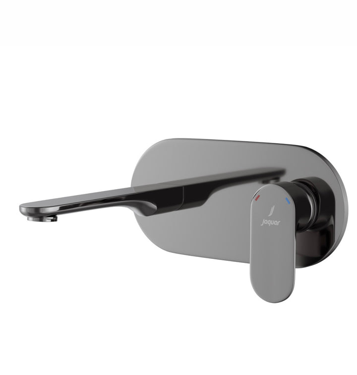 Jaquar Wall Mounted Basin Mixer Opal Prime OPP-BCH-15233NKPM - Black Chrome