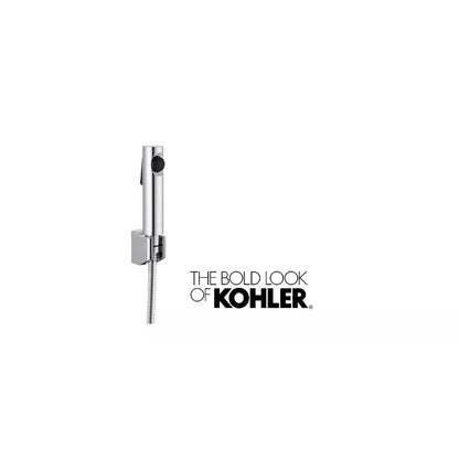 Kohler -CP Cuff Health Faucet, Premium Hygiene Spray with Metal Hose and Holder (Chrome Finish)