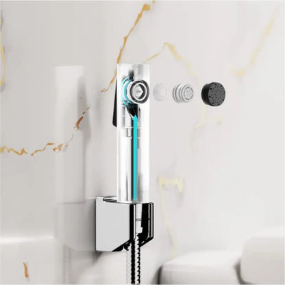 Kohler -CP Cuff Health Faucet, Premium Hygiene Spray with Metal Hose and Holder (Chrome Finish)