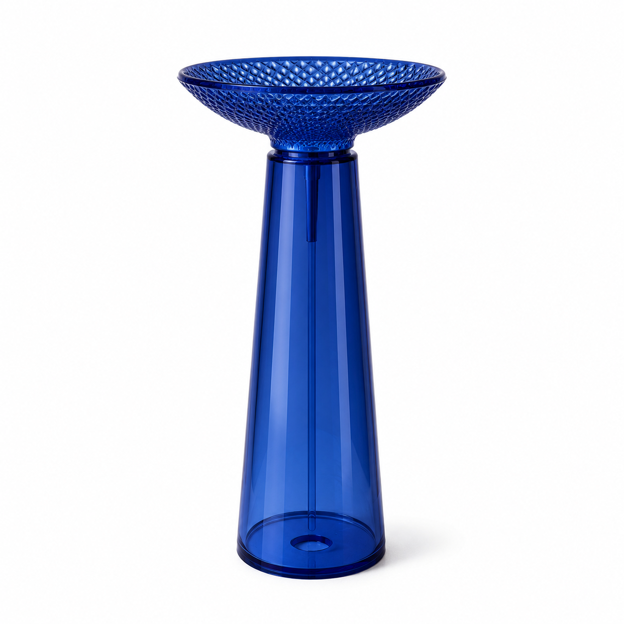 SCUBA RESIN TRANSPARENT PEDESTAL BASIN SC-9346-BLUE
