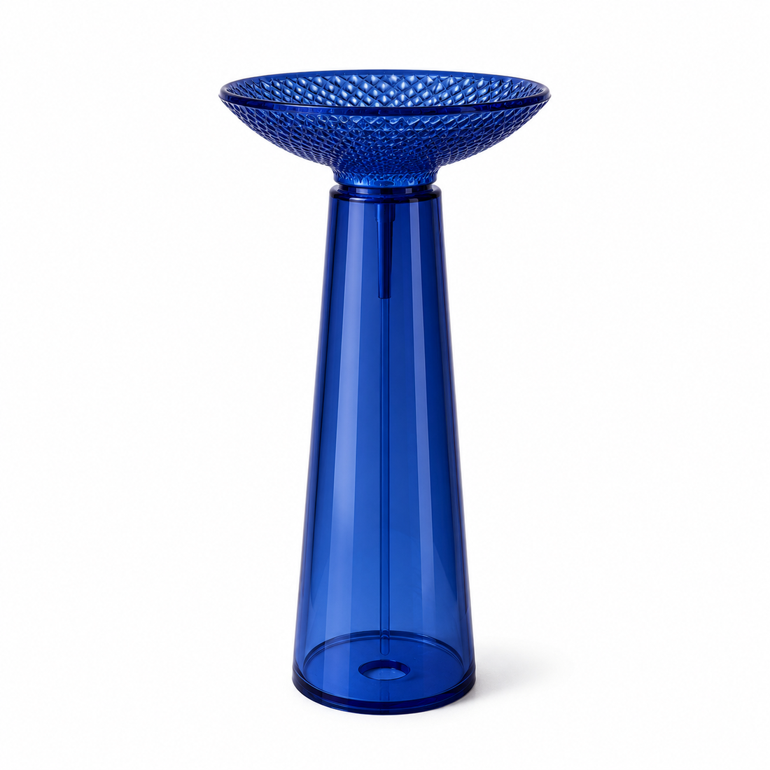 SCUBA RESIN TRANSPARENT PEDESTAL BASIN SC-9346-BLUE