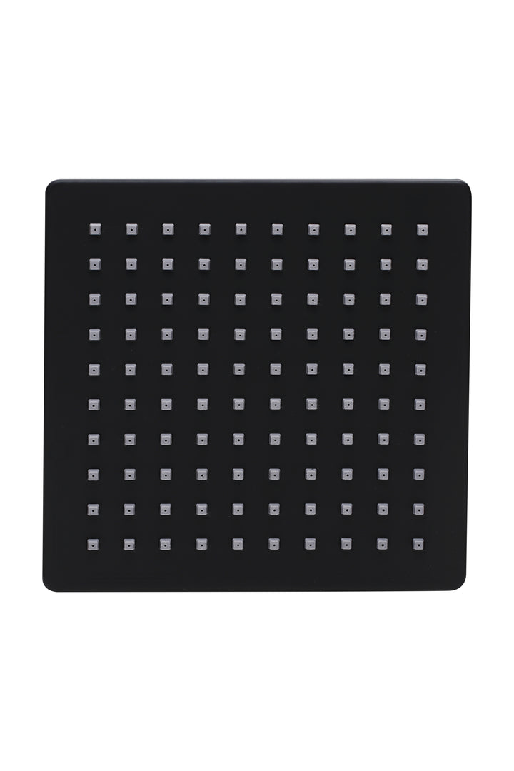 Picaso Elegant Matte Black Rain Shower 6x6