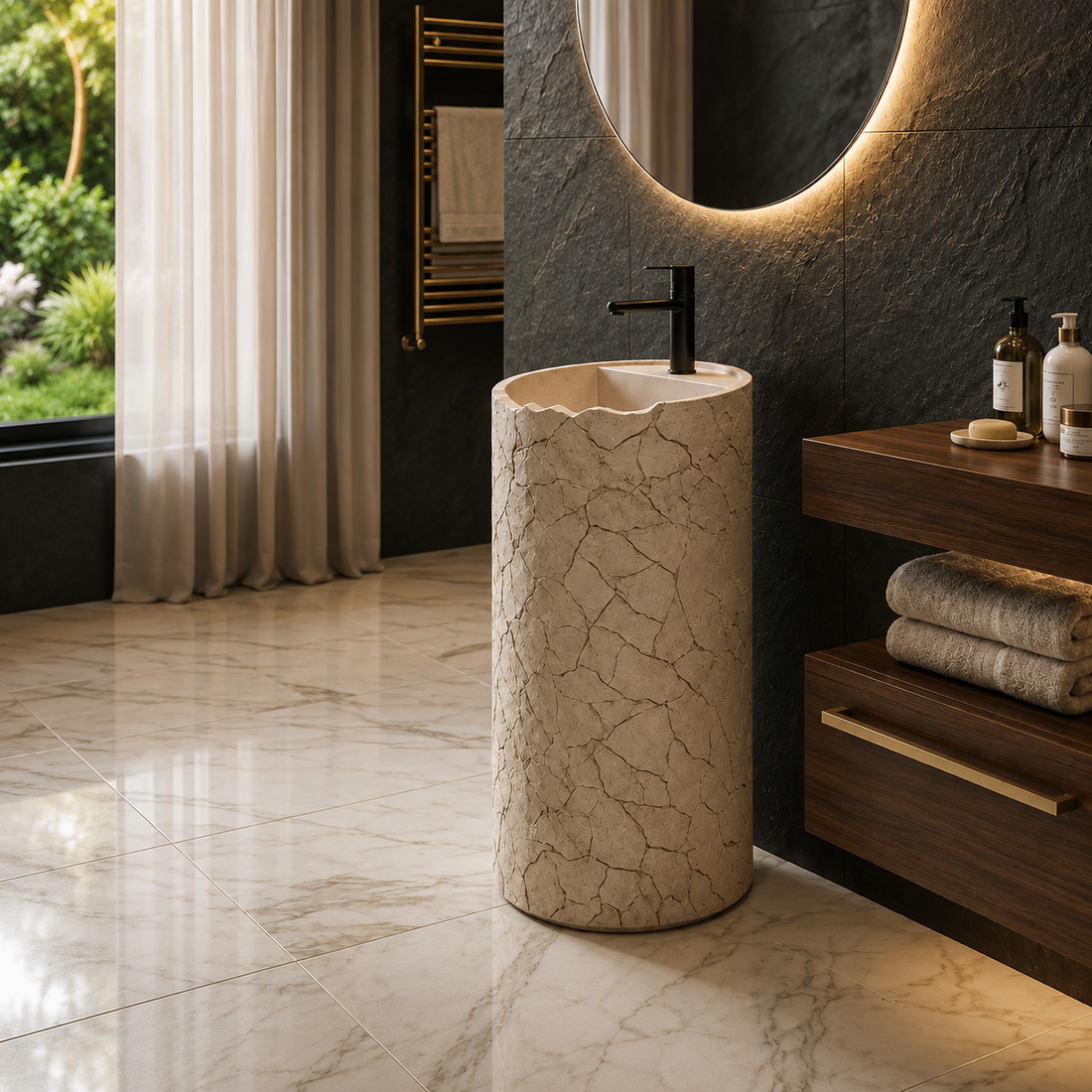SCUBA ARTIFICIAL STONE PEDESTAL BASIN SC-3305