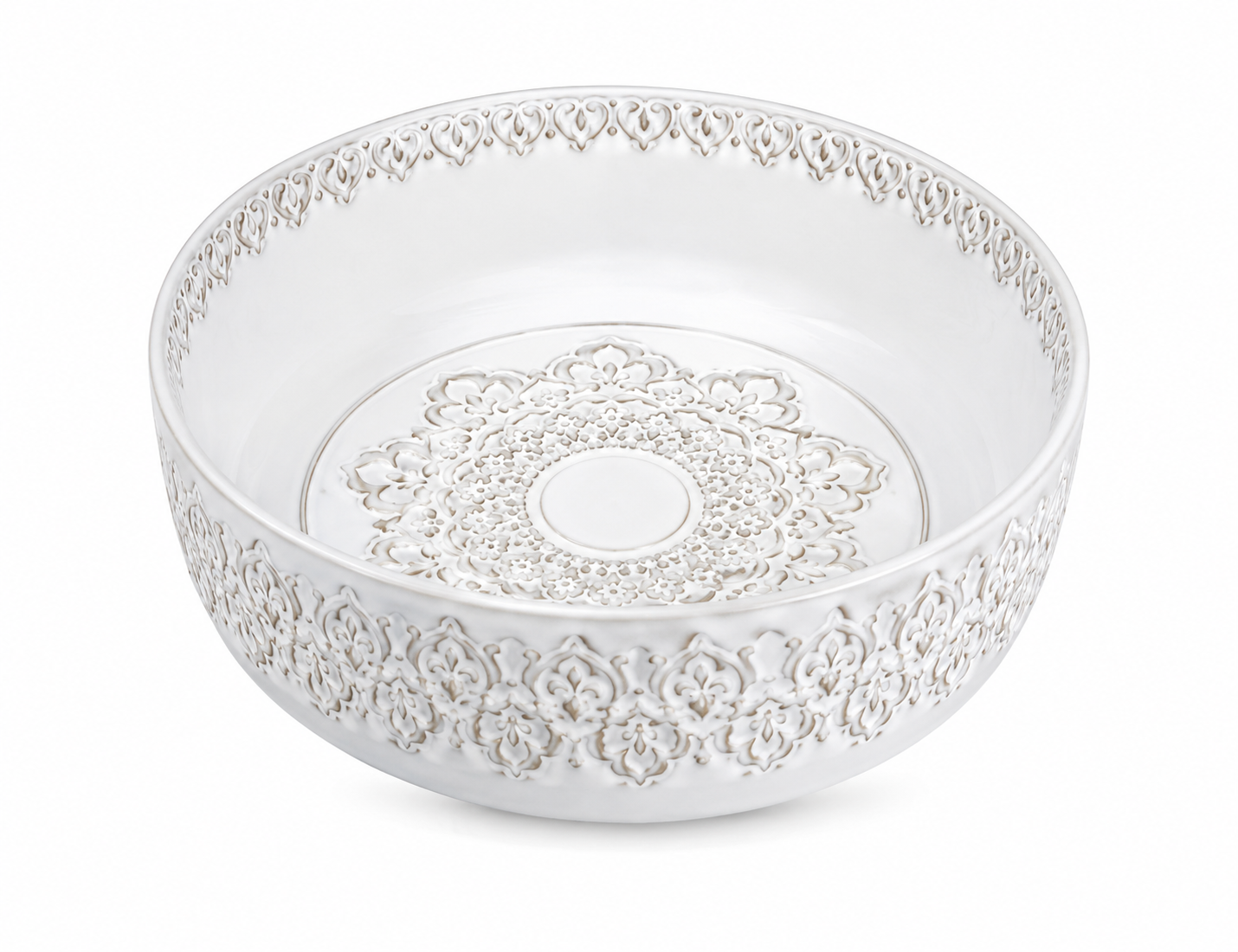 SCUBA MOROCCAN CERAMIC DESIGN BASIN SC-9203 WH-KLH