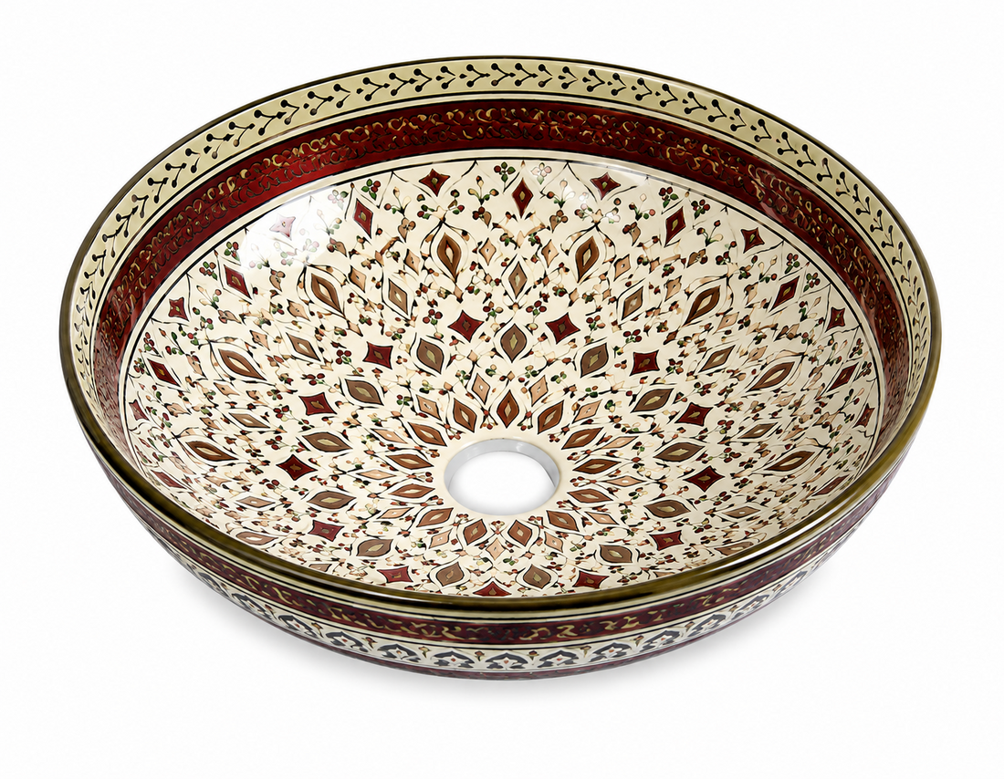 SCUBA MOROCCAN CERAMIC DESIGN BASIN SC-9215 KLH