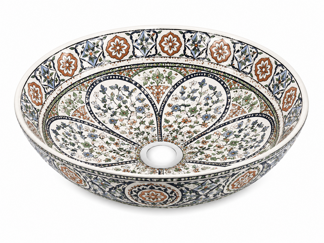 SCUBA MOROCCAN CERAMIC DESIGN BASIN SC-9219 KLH