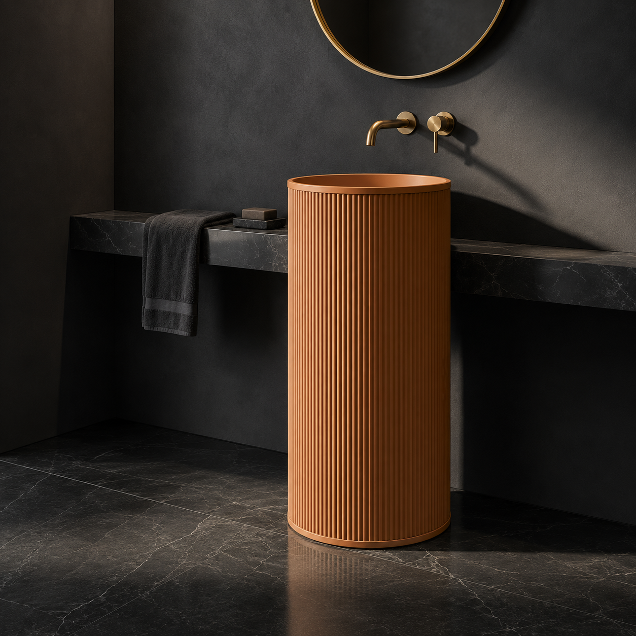 SCUBA WITH POP-UP  COUPLING PEDESTAL SC-925 BRG-ROSE GOLD