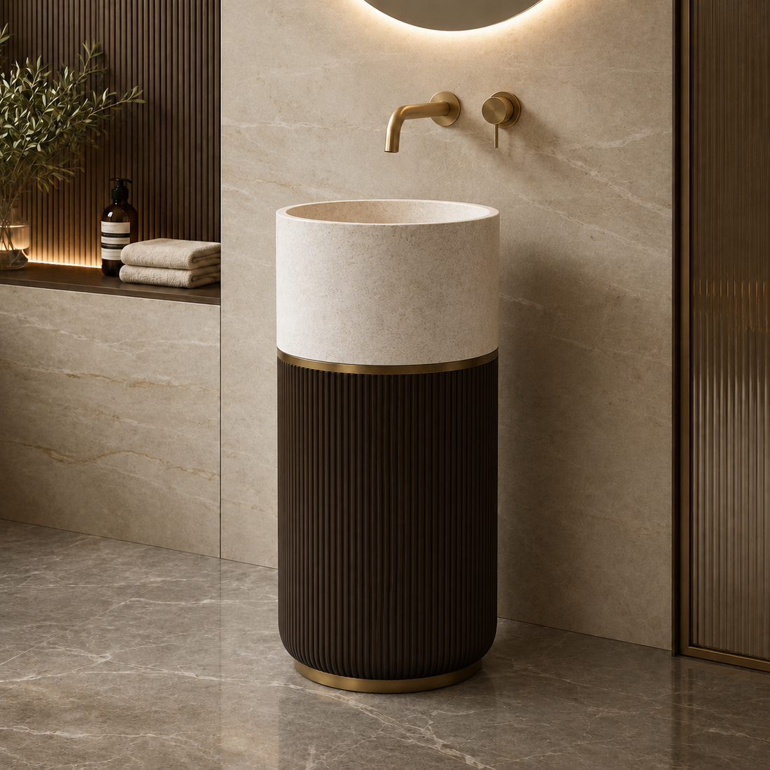 SCUBA ARTIFICIAL STONE PEDESTAL BASIN SC-9322
