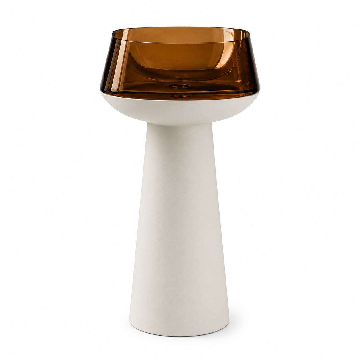SCUBA RESIN TRANSPARENT PEDESTAL BASIN SC-9332