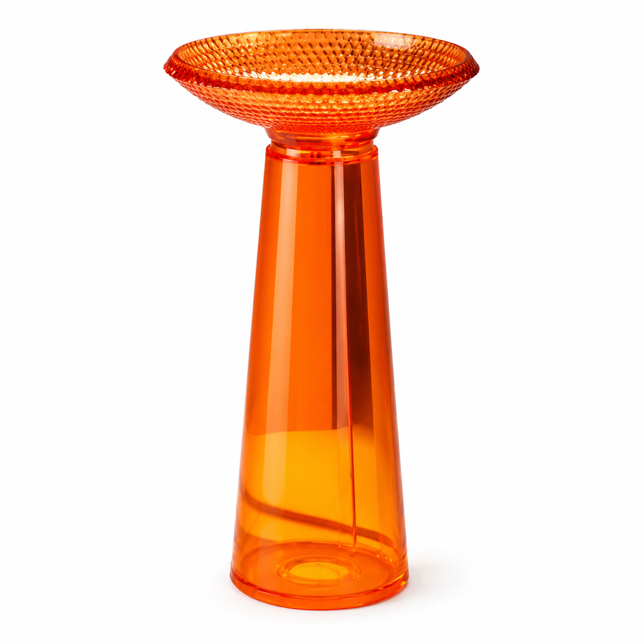 SCUBA RESIN TRANSPARENT PEDESTAL BASIN SC-9345-ORANGE