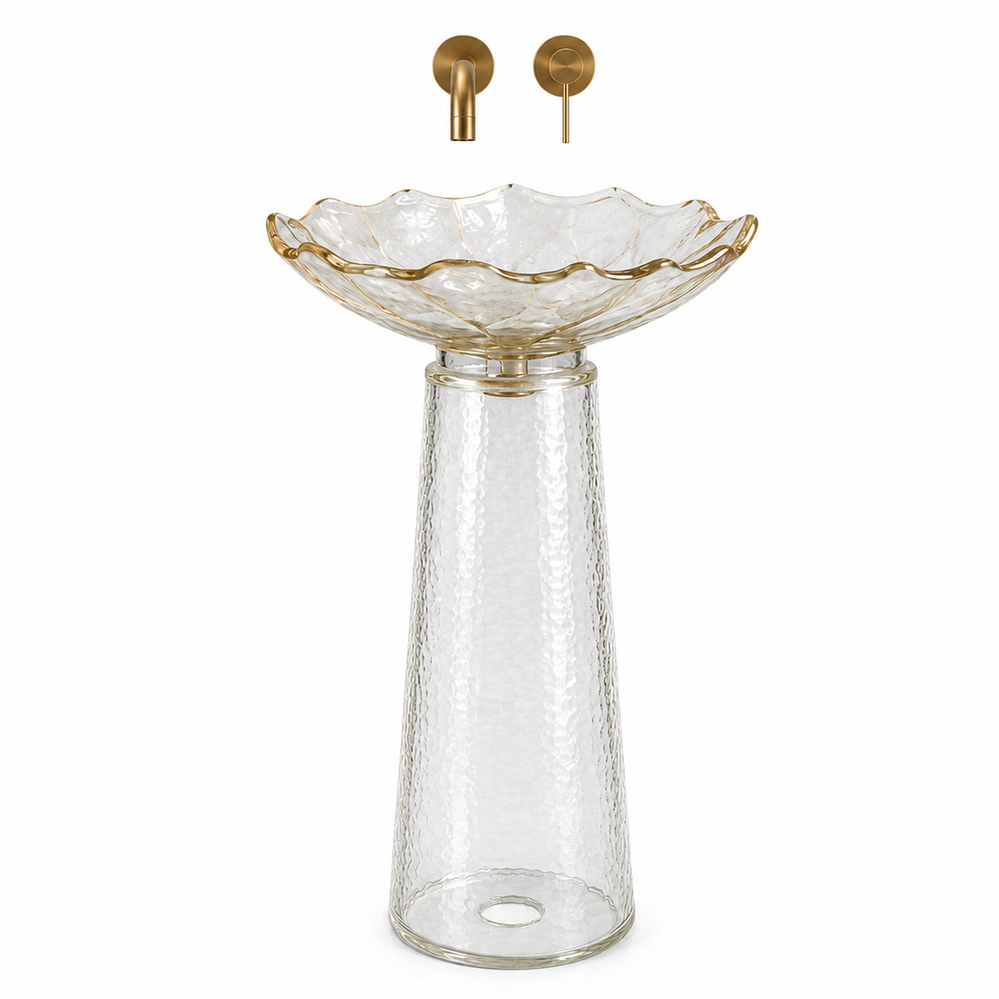 SCUBA RESIN TRANSPARENT PEDESTAL BASIN SC-9348