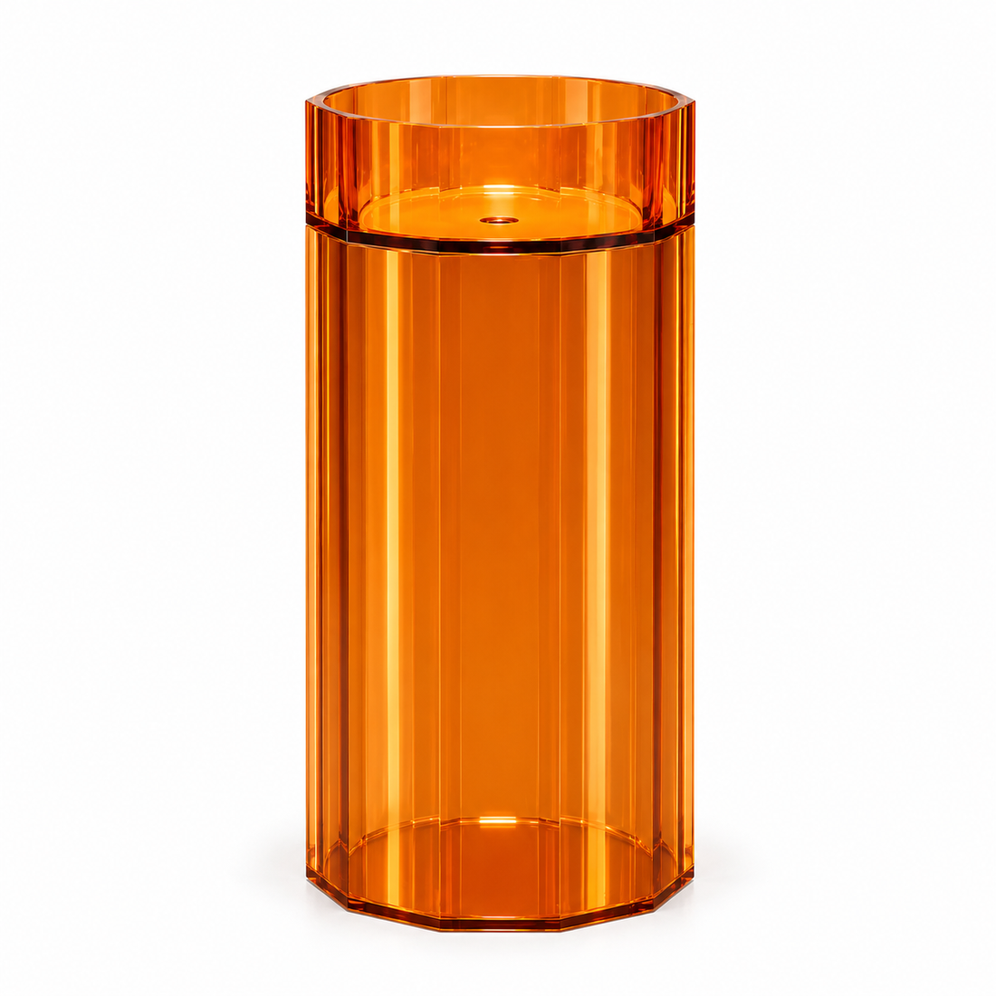SCUBA RESIN TRANSPARENT PEDESTAL BASIN SC-9352-ORANGE
