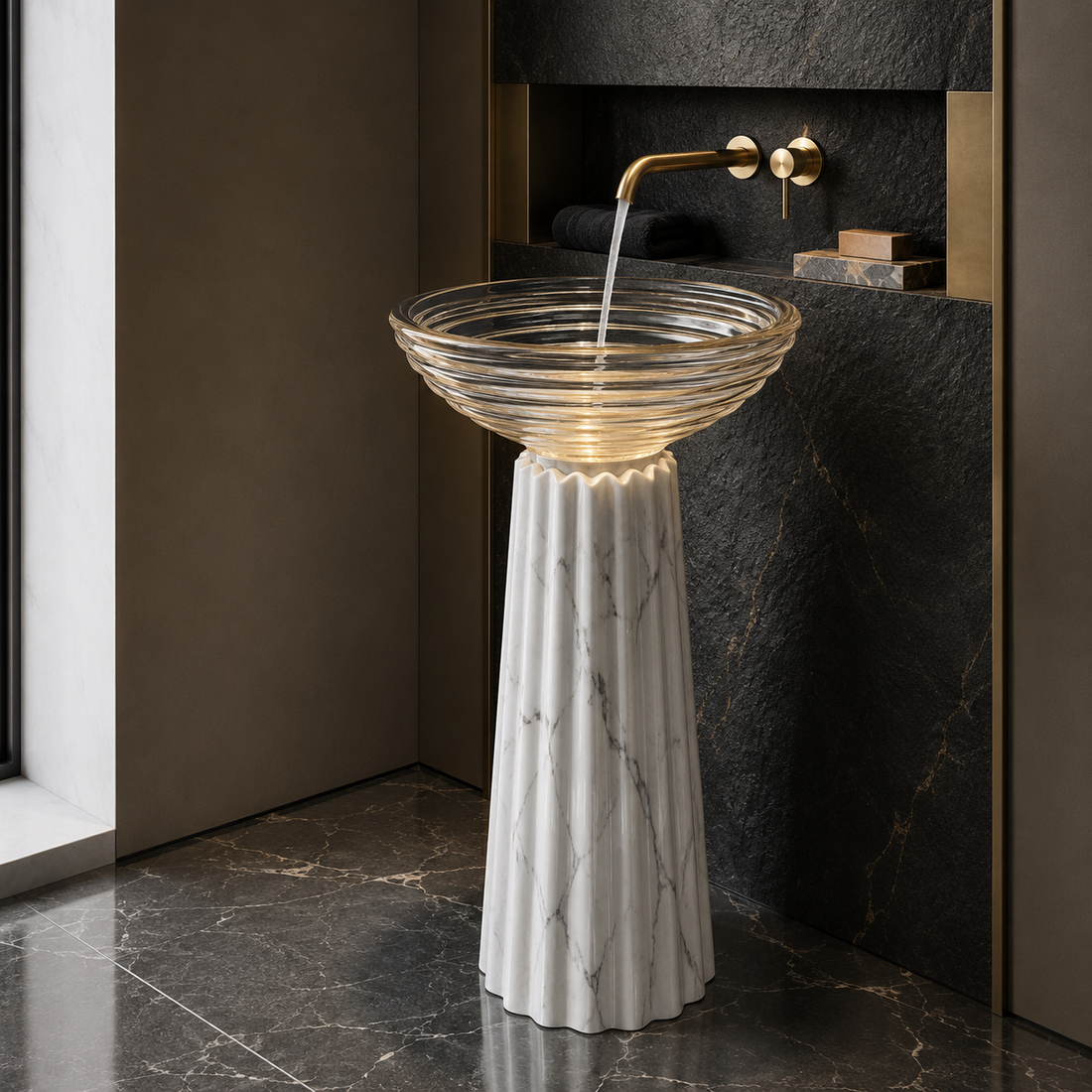 SCUBA ARTIFICIAL STONE PEDESTAL BASIN SC-9375