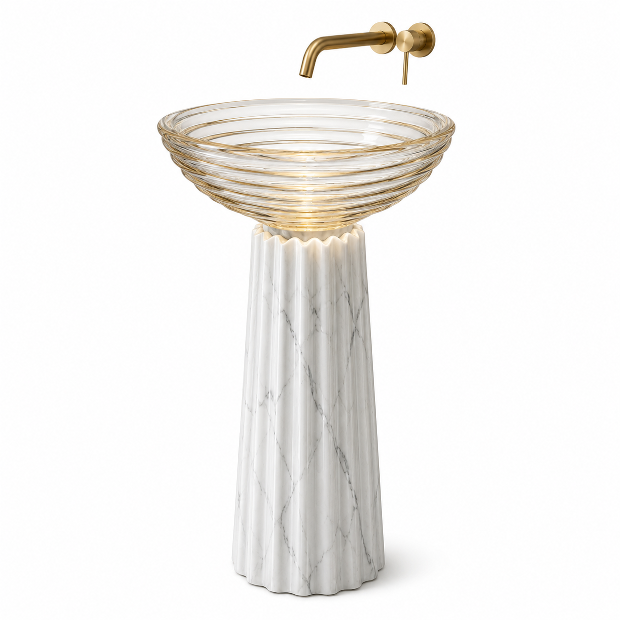 SCUBA ARTIFICIAL STONE PEDESTAL BASIN SC-9375