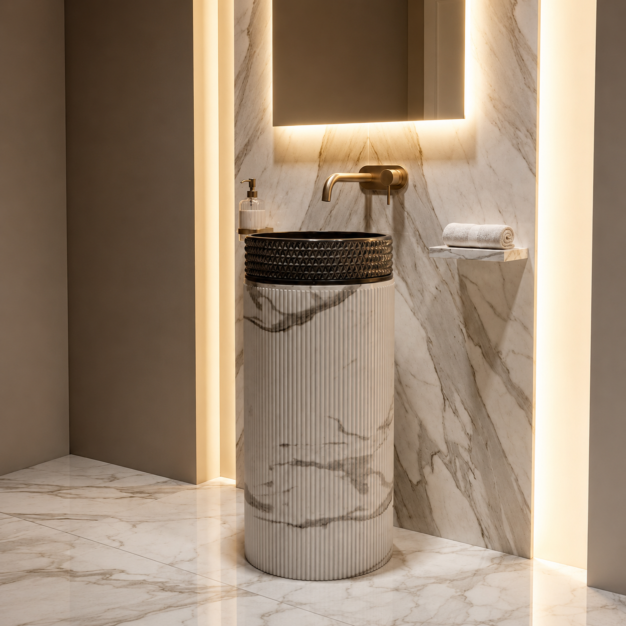 SCUBA ARTIFICIAL STONE PEDESTAL BASIN SC-9380