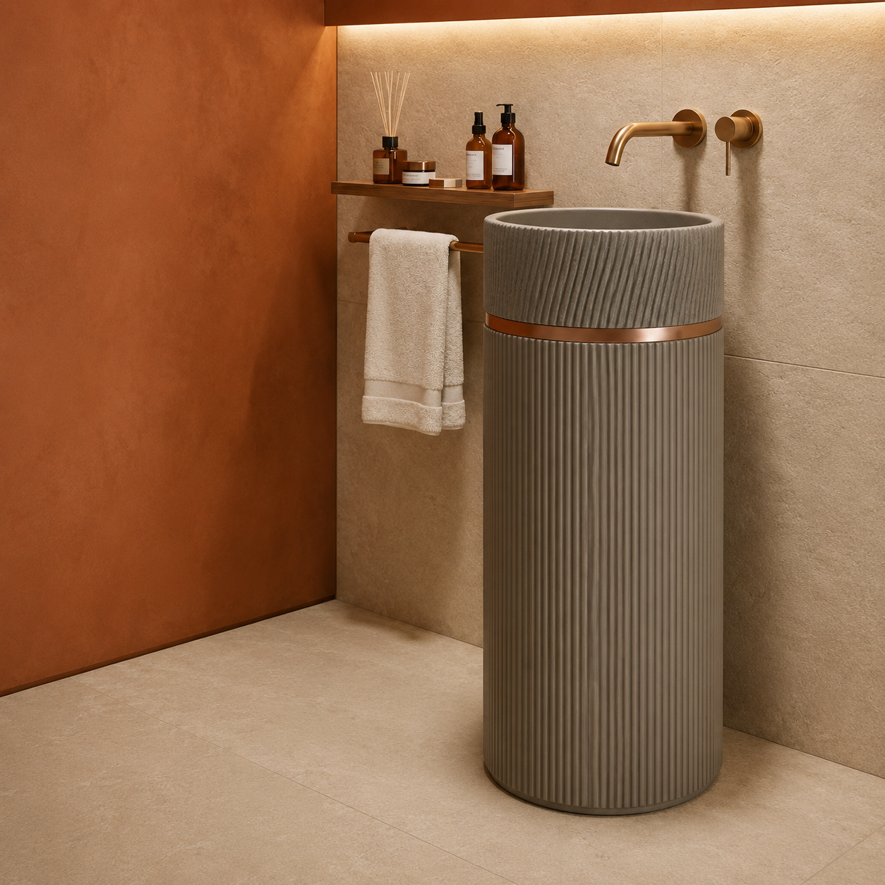 SCUBA ARTIFICIAL STONE PEDESTAL BASIN SC-9381