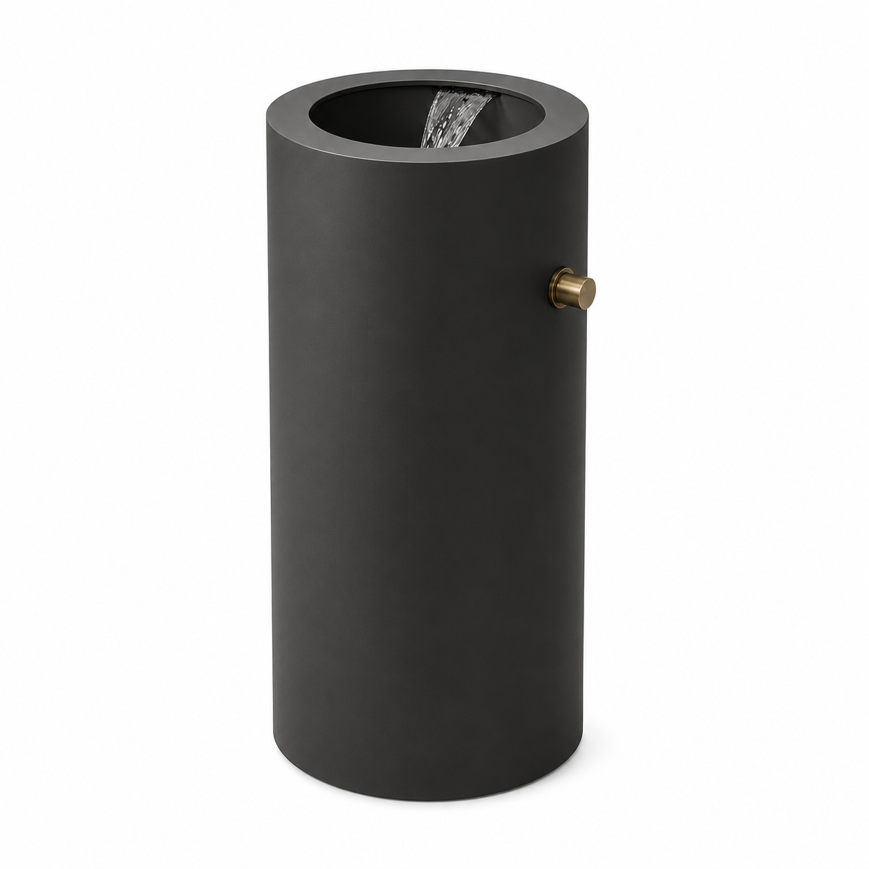 SCUBA WITH WATERFALL FAUCET PEDESTAL SC-939 BLM-BLACK MATT