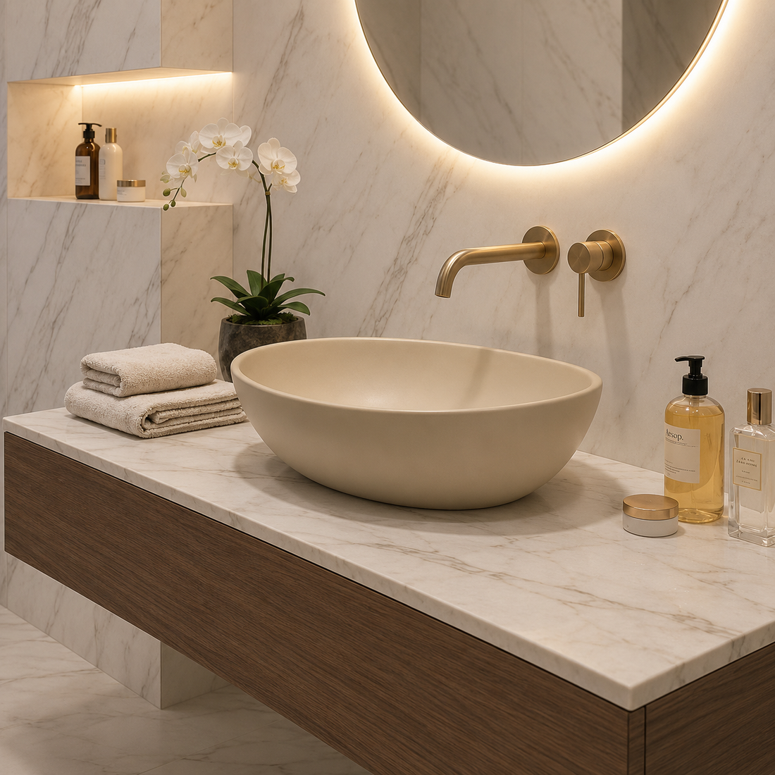 SCUBA MATT COLOUR BASIN SC-9516 CRM-CREAM MATT