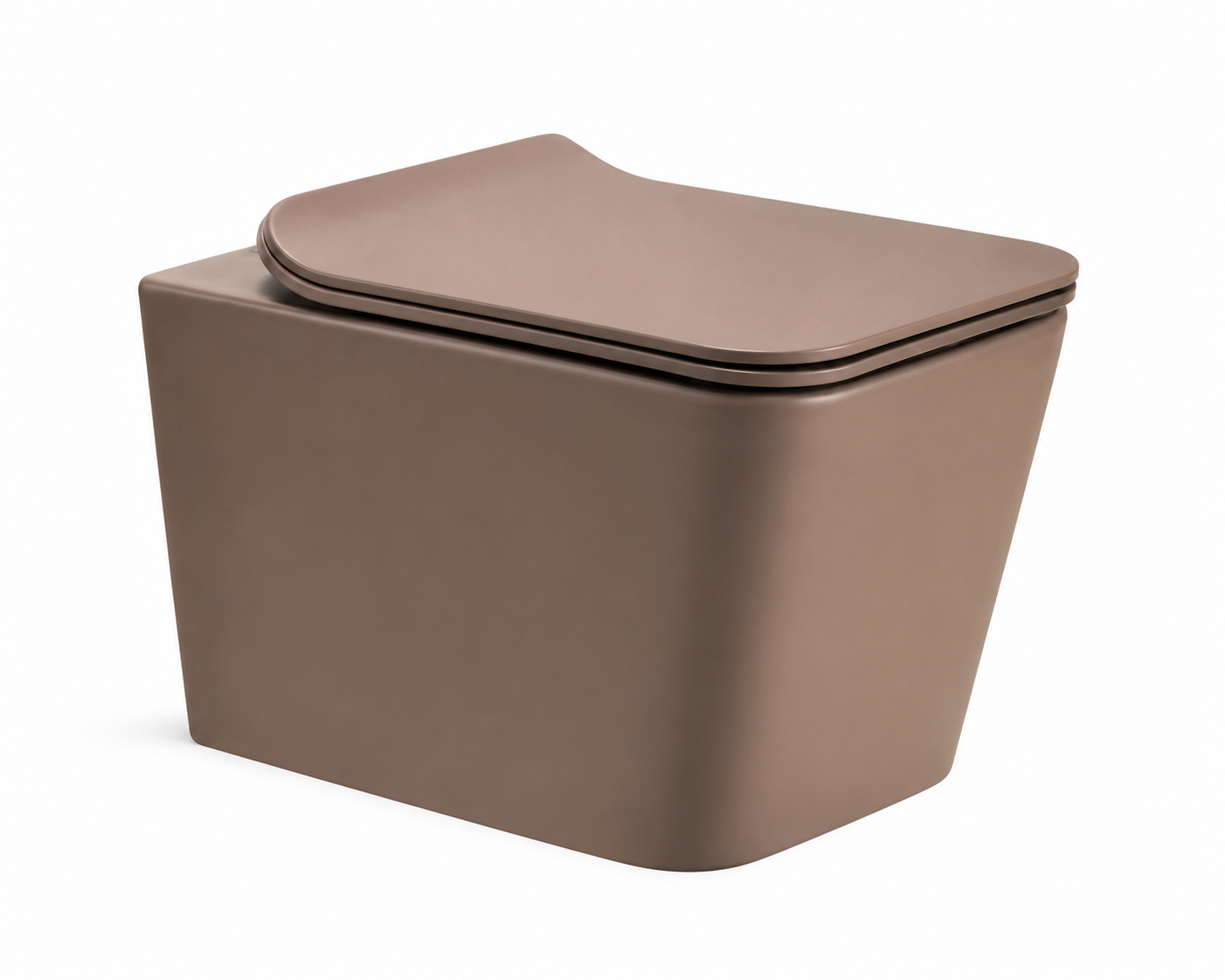 SCUBA DESIGNER RIMLESS MATT WALL HUNG WC SC-9629 BRM -BROWN MATT