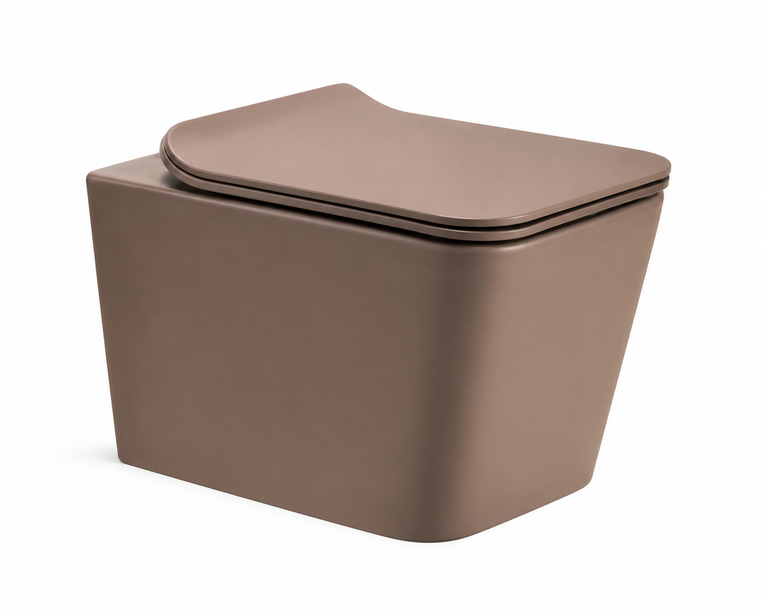 SCUBA DESIGNER RIMLESS MATT WALL HUNG WC SC-9629 BRM -BROWN MATT