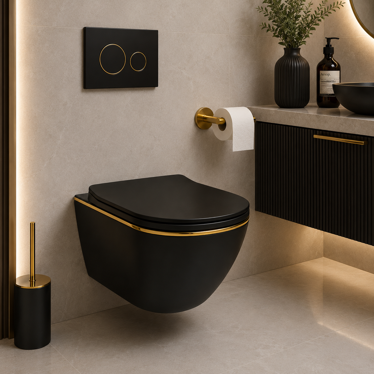 SCUBA DESIGNER RIMLESS WALLHUNG WC SC-9636 BGRG