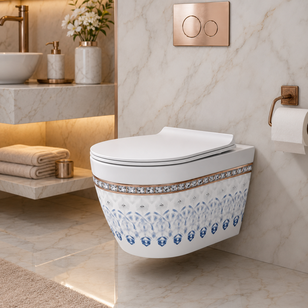 SCUBA DESIGNER RIMLESS WALLHUNG WC SC-9636 KLH