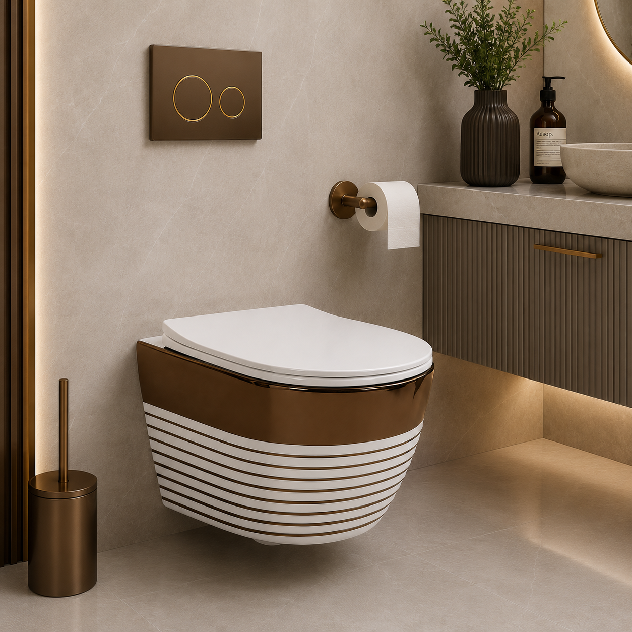 SCUBA DESIGNER RIMLESS WALLHUNG WC SC-9636 WRGT