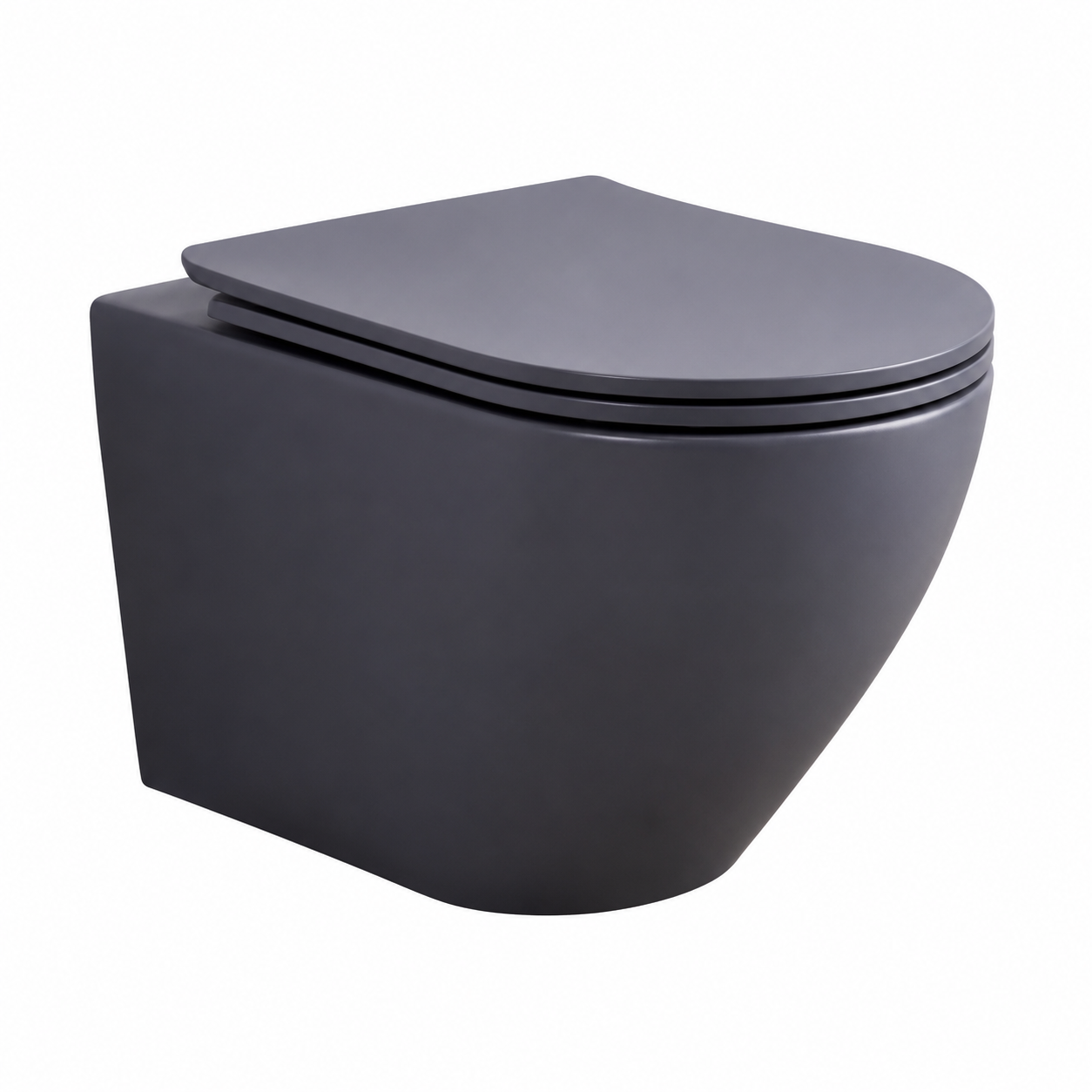 SCUBA DESIGNER RIMLESS MATT WALL HUNG WC SC-9644 GM -GREY MATT