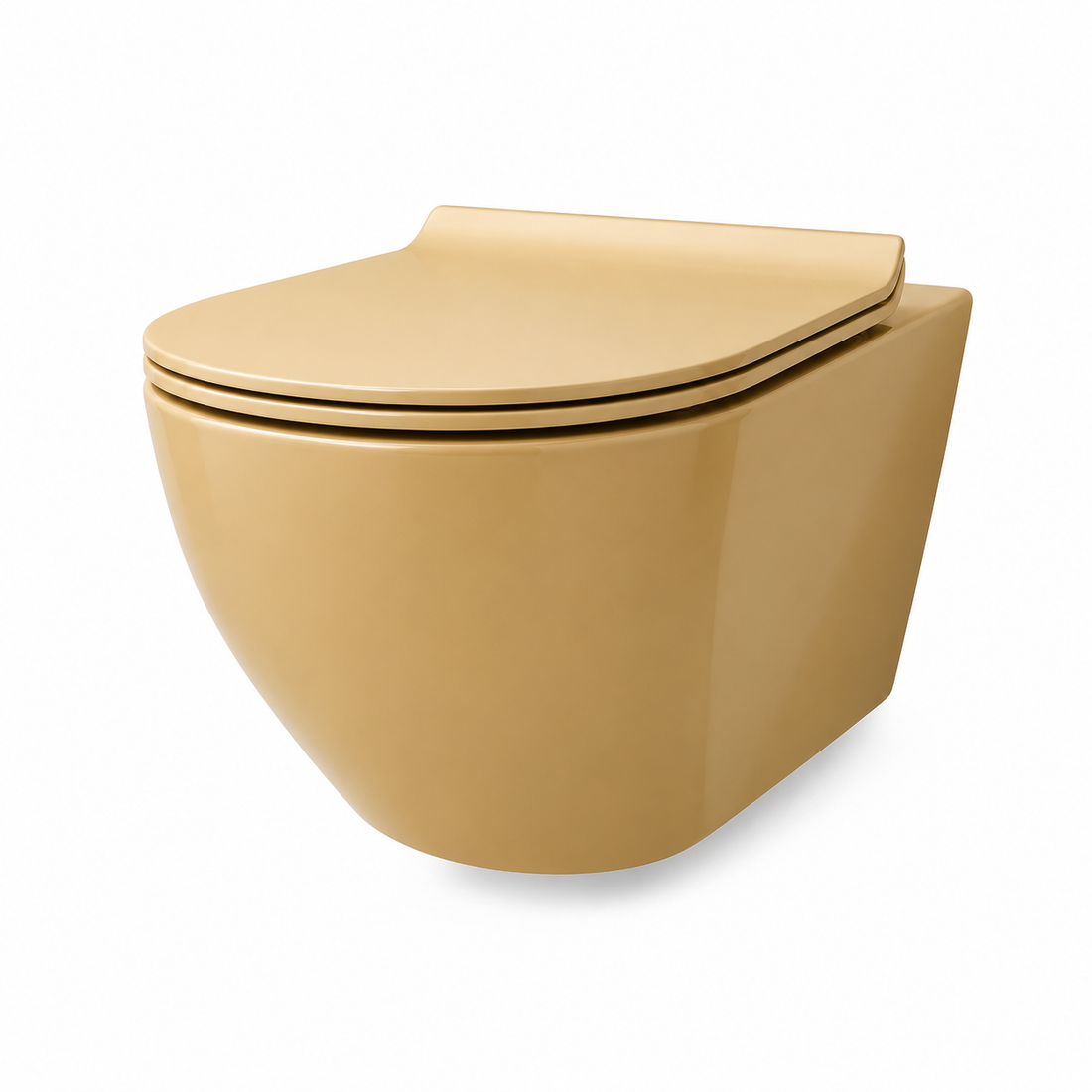 SCUBA DESIGNER RIMLESS MATT WALL HUNG WC SC-9644 YM- YELLOW MATT
