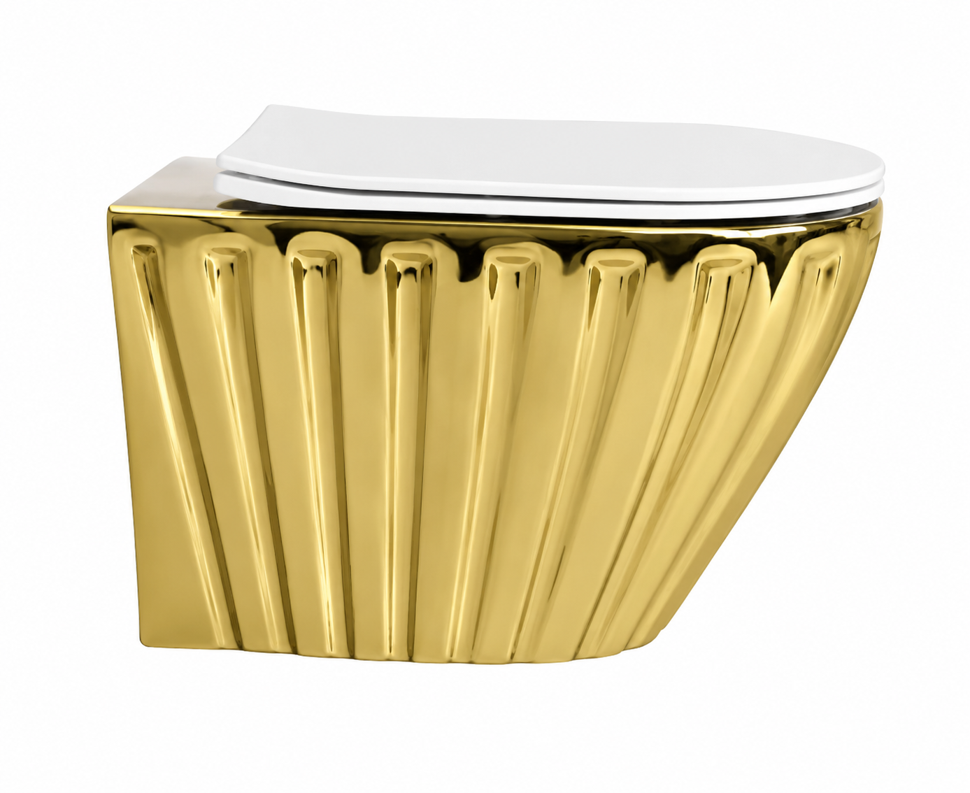 SCUBA DESIGNER RIMLESS WALLHUNG WC SC-9649 G-GOLD